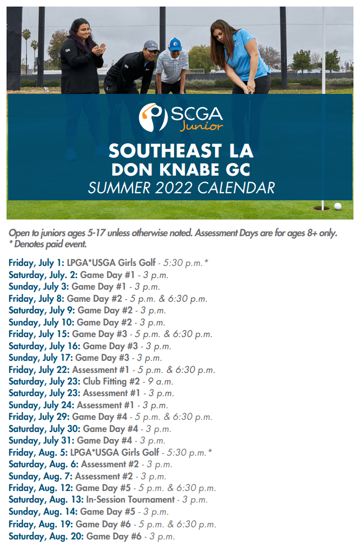 DKGC - 2022 Summer Calendar